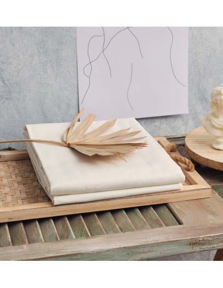 Παπλωματοθήκη Μονόχρωμη Power Nap - Ivory, Μονό (160x240)