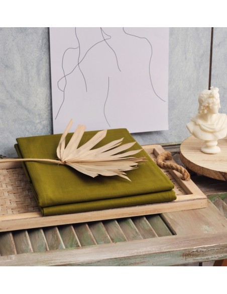 Παπλωματοθήκη Μονόχρωμη Power Nap - Khaki, Υπέρδιπλο (220x240)