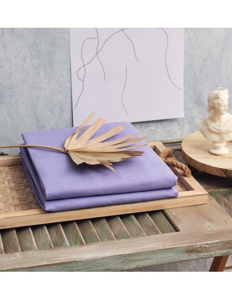 Παπλωματοθήκη Μονόχρωμη Power Nap - Levanda, Διπλό (200x240)