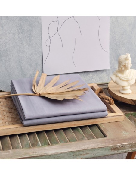 Παπλωματοθήκη Μονόχρωμη Power Nap - M.Grey, Διπλό (200x240)