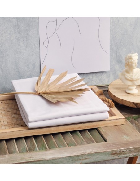 Παπλωματοθήκη Μονόχρωμη Power Nap - White, Υπέρδιπλο (220x240)