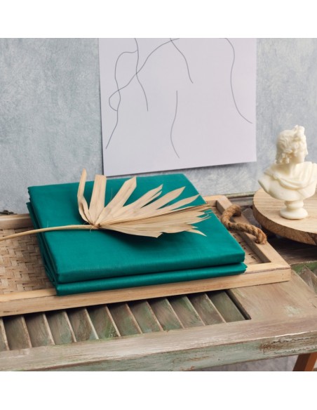 Παπλωματοθήκη Μονόχρωμη Power Nap - Green, Διπλό (200x240)