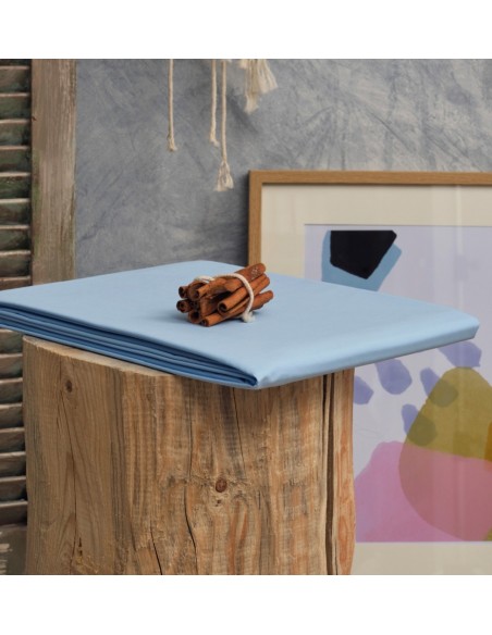 Σεντόνια Μονόχρωμα Melody - Blue, Flat 265x280