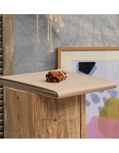 Σεντόνια Μονόχρωμα Melody - Beige, Flat 265x280