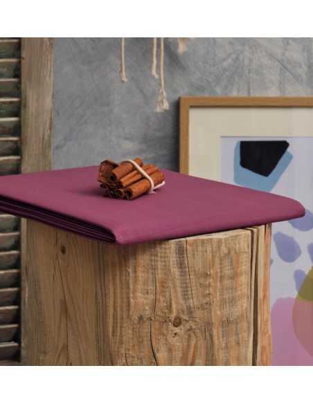 Σεντόνια Μονόχρωμα Melody - Plum, Flat 170x270