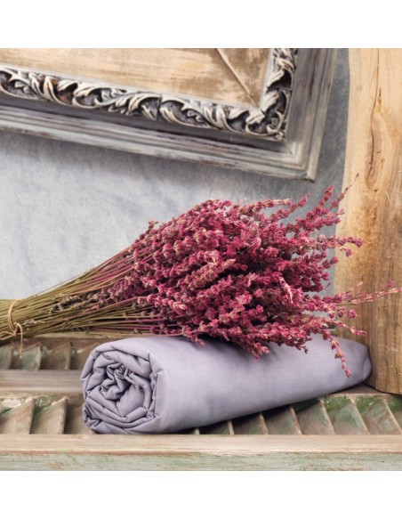 Σεντόνια Μονόχρωμα Λάστιχο Angel - M.Grey, Διπλό λάστιχο (150x200+25)