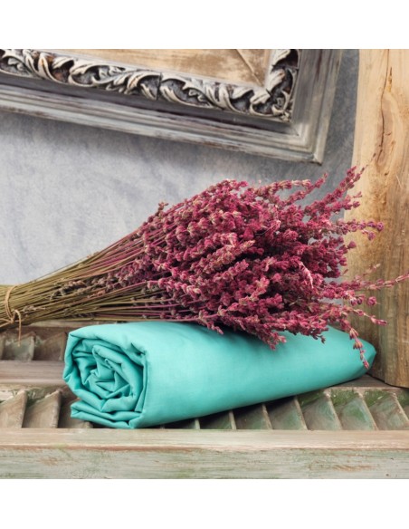 Σεντόνια Μονόχρωμα Λάστιχο Angel - Mint, Μονό λάστιχο (105x200+25)