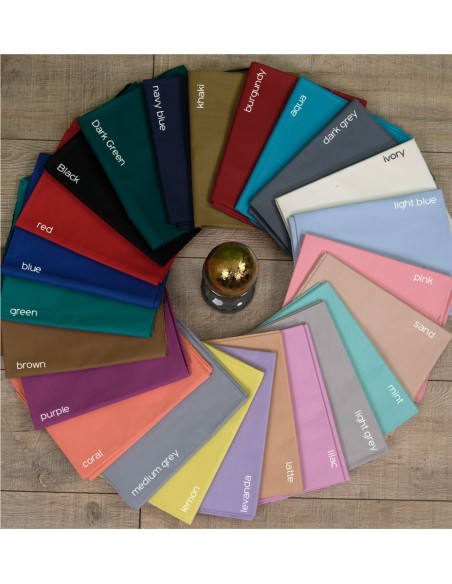 Σεντόνια Μονόχρωμα Λάστιχο Angel - Navy Blue, Διπλό λάστιχο (150x200+25)