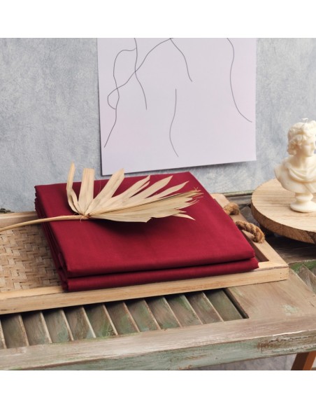 Σεντόνια Σετ  Μονόχρωμα Power Nap - Burgundy, Διπλό (2x 200x240+ 2 μαξ. 50x70)