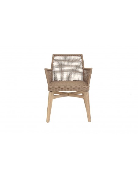 Καρέκλα Τραπεζαρίας με μπράτσα Thin Air Low Back Latte...