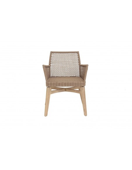 Καρέκλα Τραπεζαρίας με μπράτσα Thin Air Low Back Latte (61x59x79) Soulworks 0370070