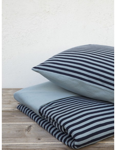 Σετ Παπλωματοθήκη Μακό Μονή 160x240 - Suave Dark Blue