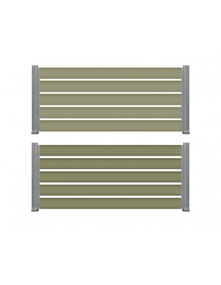 WPC ΠΕΡΙΦΡΑΞΗΣ 20/120mm OLIVE 50170