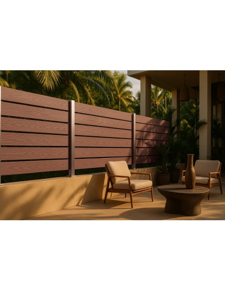 WPC ΠΕΡΙΦΡΑΞΗΣ ΝΕΑΣ ΓΕΝΙΑΣ 21/120mm TEAK 90155