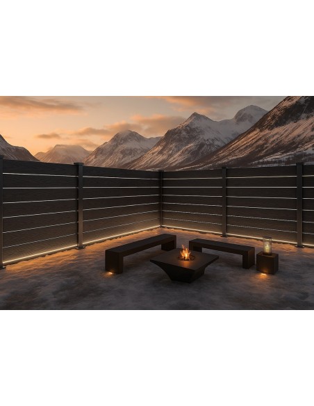 WPC ΠΕΡΙΦΡΑΞΗΣ ΝΕΑΣ ΓΕΝΙΑΣ 21/120mm D.GREY 9050