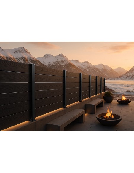 WPC ΠΕΡΙΦΡΑΞΗΣ ΝΕΑΣ ΓΕΝΙΑΣ 21/120mm D.GREY 9050