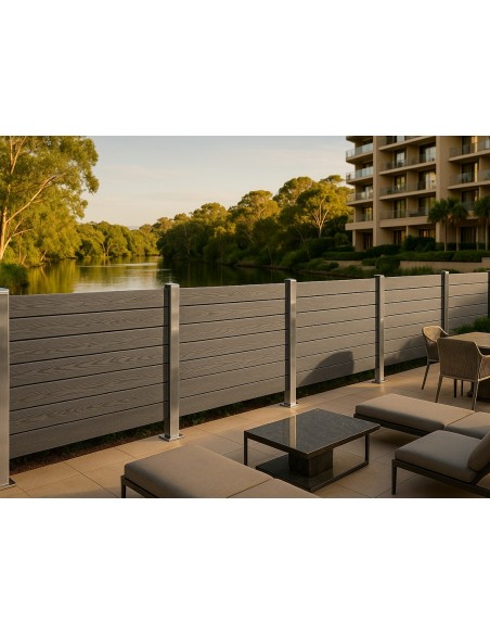 WPC ΠΕΡΙΦΡΑΞΗΣ ΝΕΑΣ ΓΕΝΙΑΣ 21/120mm L.GREY 90180