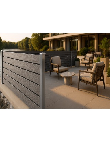 WPC ΠΕΡΙΦΡΑΞΗΣ ΝΕΑΣ ΓΕΝΙΑΣ 21/120mm L.GREY 90180