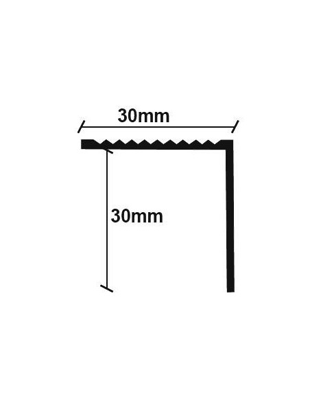 ΠΡΟΦΙΛ LAMINATE ΓΩΝΙΑ  ΧΡΥΣΟ  30Χ30Χ2750mm