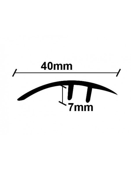 ΠΡΟΦΙΛ LAMINATE ΑΝΙΣΟΠΕΔΟ ΑΣΗΜΙ   40Χ2750mm