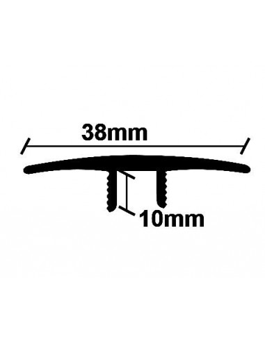 ΠΡΟΦΙΛ LAMINATE ΙΣΟΠΕΔΟ ΑΣΗΜΙ    38Χ2750mm