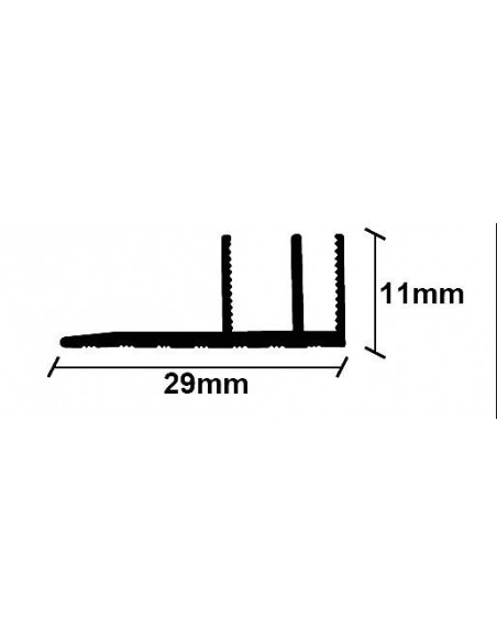 ΠΡΟΦΙΛ ΠΑΡΚΕ  ΒΑΣΗ  ΜΕΓΑΛΗ   29X11X2750mm