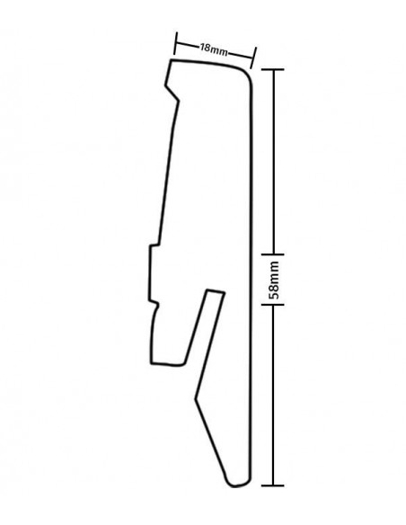 ΠΕΡΒΑΖΙ LAMINATE 8461 18Χ58X2400mm 910668461