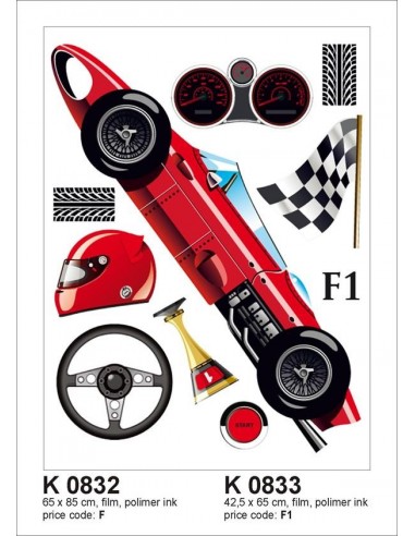 833K ΣΤΟΚ Π.Χ ΑΥΤΟΚΟΛΛΗΤΟ ΤΟΙΧΟΥ F1 WALLDECO Α&G