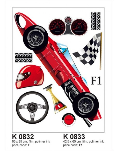 833K ΣΤΟΚ Π.Χ ΑΥΤΟΚΟΛΛΗΤΟ ΤΟΙΧΟΥ F1 WALLDECO Α&G