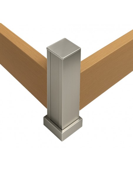 ΚΟΛΩΝΑ ΓΩΝΙΑ ΑΝΟΔ.ΑΛΟΥΜΙΝΙΟΥ ΕΝΙΣΧΥΜΕΝΗ ΜΕ ΚΑΠΑΚΙΑ 50X50/20mm 3Μ