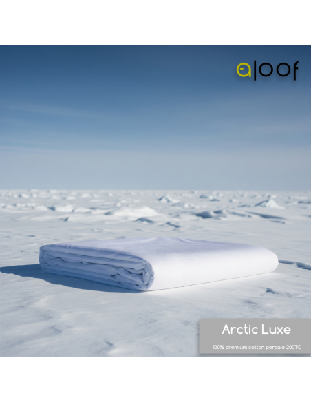 ΣΕΝΤΟΝΙ ΛΕΥΚΟ ΥΠΕΡΔΙΠΛΟ ALOOF ARCTIC LUXE ΓΙΑ ΣΤΡΩΜΑ 160X200+30