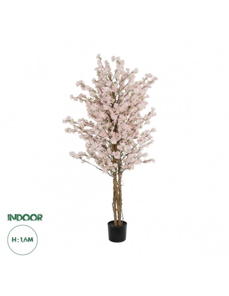 GloboStar® Artificial Garden PINK CHERRY 21098 Τεχνητό Διακοσμητικό Δέντρο Κερασιά Μ80 x Π80 x Υ160cm