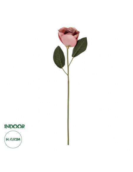 GloboStar® Artificial Garden PINK MAGNOLIA 21426 Τεχνητό Διακοσμητικό Κλαδί Ροζ Μανόλια Μ16 x Π10 x Υ82cm