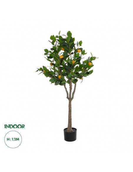 GloboStar® Artificial Garden ORANGE TREE 21108 Τεχνητό Διακοσμητικό Δέντρο Πορτοκαλιά Μ70 x Π50 x Υ120cm