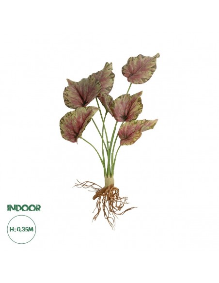 GloboStar® Artificial Garden BEGONIA LEAVES ROOTED 21490...