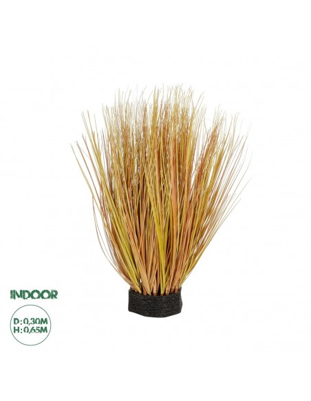 GloboStar® Artificial Garden GRASS BUSH 21171 Τεχνητό Διακοσμητικό Φυτό Θάμνος Γρασίδι Μ30 x Π20 x Υ65cm