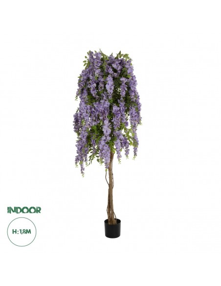 GloboStar® Artificial Garden WISTERIA PURPLE 20682 Τεχνητό Διακοσμητικό Δέντρο Μωβ Βιστερία Μ60 x Π60 x Υ180cm