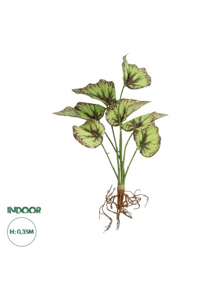 GloboStar® Artificial Garden BEGONIA LEAVES ROOTED 21491...