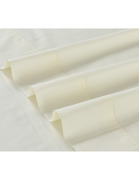 Σετ Σεντόνια Βαμβακοσατέν Υπέρδιπλα 245x270 Monaco Ivory
