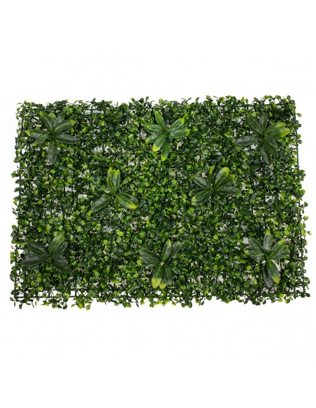 GloboStar® 78410 Artificial - Συνθετικό Τεχνητό Διακοσμητικό Πάνελ Φυλλωσιάς - Κάθετος Κήπος Πυξάρι - Ιαπωνική Δάφνη Πράσινο Μ60 x Υ40 x Π7cm