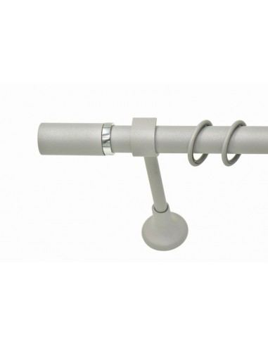 Κουρτινόξυλο Line με χρώμιο δαχτυλίδι σε 21...