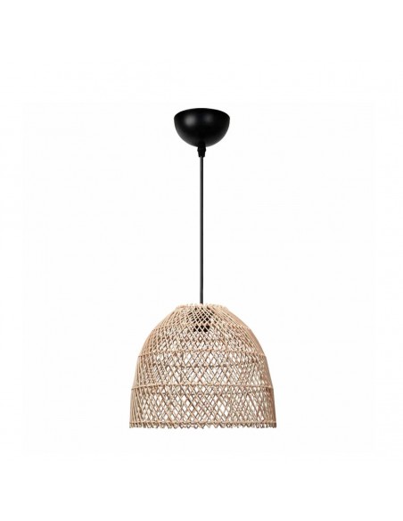 GloboStar® CESTINO 204-0178 Boho Κρεμαστό Φωτιστικό Οροφής Μονόφωτο 1 x E27 AC 220-240V IP20 Μπεζ - Μ30 x Π30 x Υ25cm