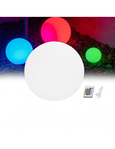 GLOBOSTAR® AQUAGLOW 71473 Μοντέρνο Φωτιστικό Κήπου Μπάλα...