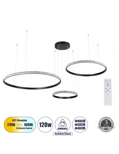 GLOBOSTAR® DIAMOND TRIO 61144 Μοντέρνο Κρεμαστό...
