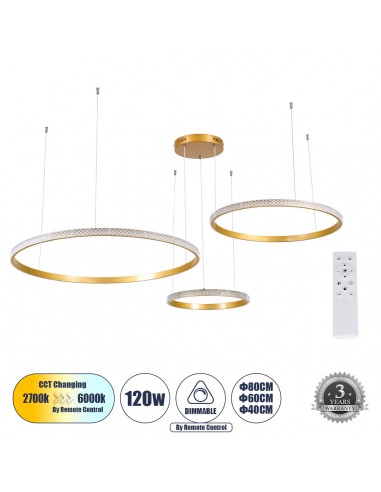 GLOBOSTAR® DIAMOND TRIO 61145 Μοντέρνο Κρεμαστό...