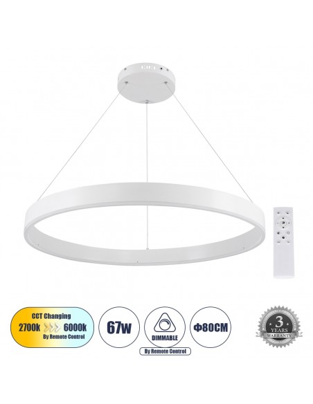 GLOBOSTAR® VENOM 61180 Μοντέρνο Κρεμαστό Φωτιστικό Οροφής...