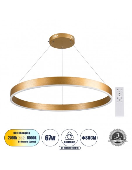 GLOBOSTAR® VENOM 61181 Μοντέρνο Κρεμαστό Φωτιστικό Οροφής...