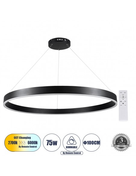 GLOBOSTAR® VENOM 61182 Μοντέρνο Κρεμαστό Φωτιστικό Οροφής...