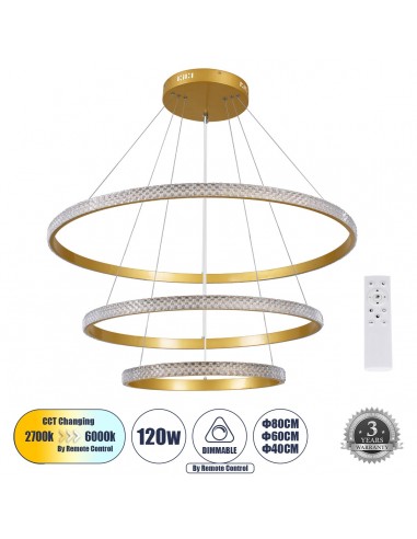 GLOBOSTAR® DIAMOND TRIO 61139 Μοντέρνο Κρεμαστό...