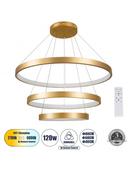 GLOBOSTAR® NEMESIS TRIO 61172 Μοντέρνο Κρεμαστό Φωτιστικό...